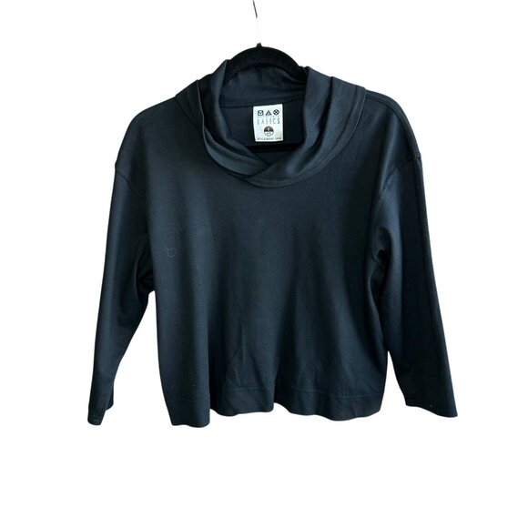 Max Studio Basic Black Hoodie Casual Long Sleeve Athleisure Top Size 1 Small - Picture 1 of 6